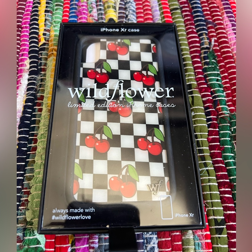 Wildflower iPhone XR Case - Cherry Checkers
